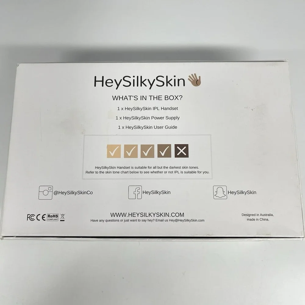 HeySilkySkin Advanced IPL Hair Removal Handset At Home Laser hair Reduction